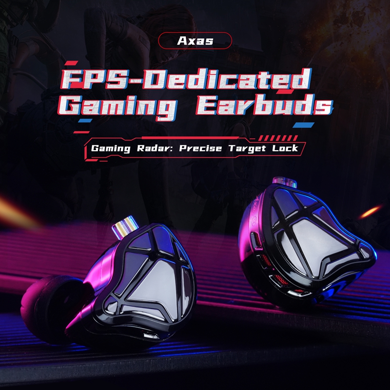 Gaming Accessories Monitor - KZ Axas FPS-Özelleştirilmiş Kulak İçi Oyun