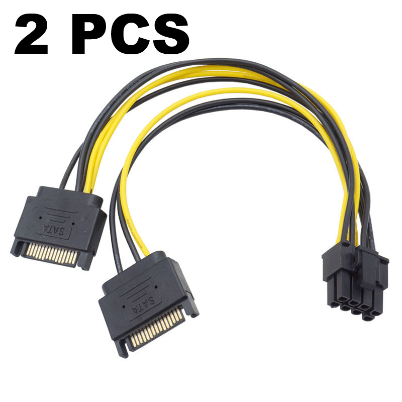 Pcie Extension Cable - 2 adet çift SATA 15pin 8