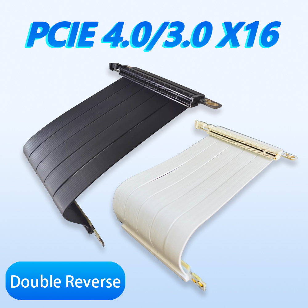 Pcie Extension Cable - PCIe 4.0 3.0 X16 Çift Ters