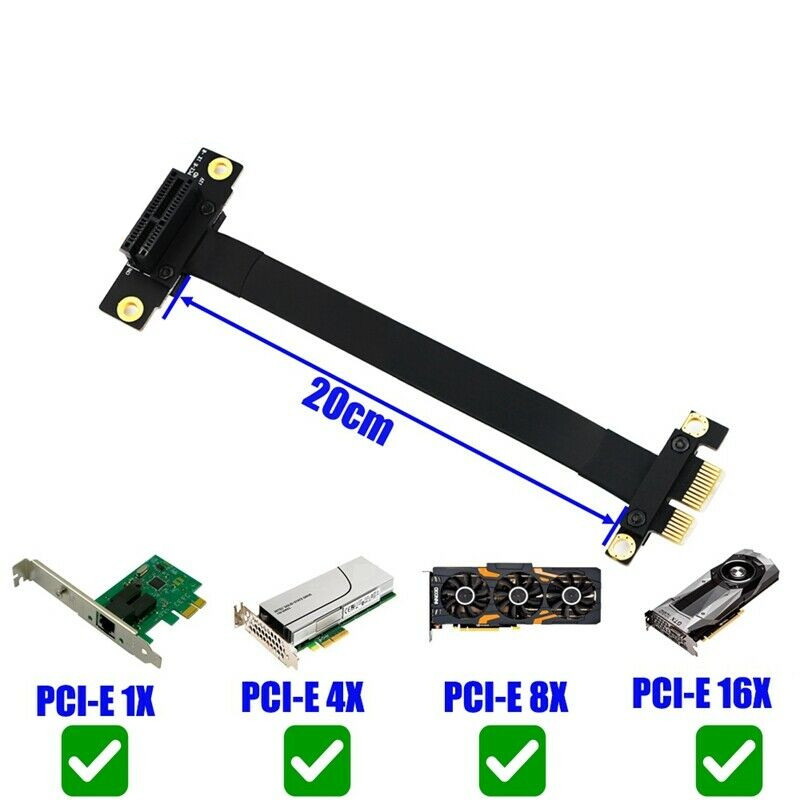 Pcie Extension Cable - 90 Derece Pci-E Pci Express 1X