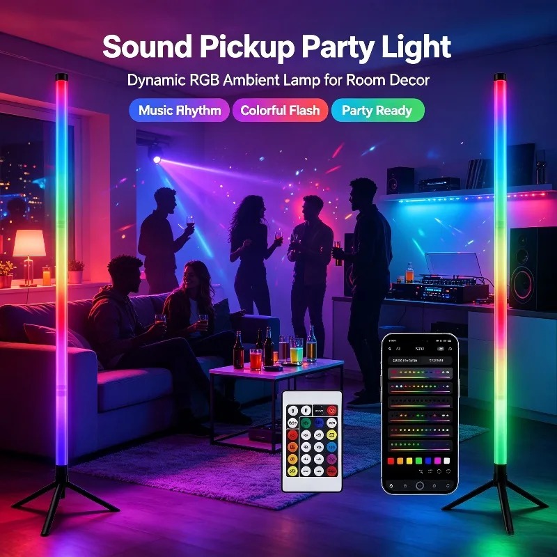 Gaming Accessories For Bedroom - 2 Adet 120CM RGB Yer Lambası,