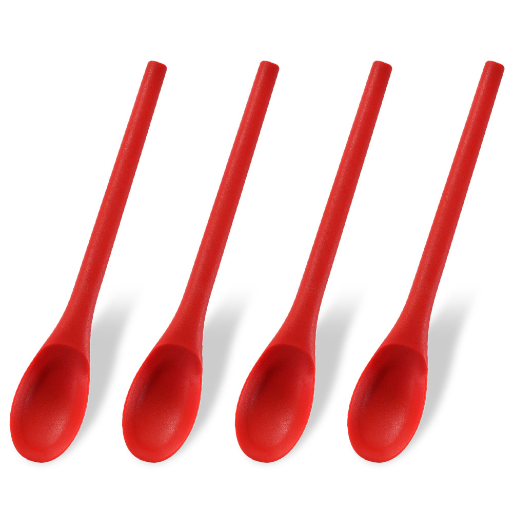 Gaming Kitchen Accessories - 4 adet silikon kaşık mutfak pişirme