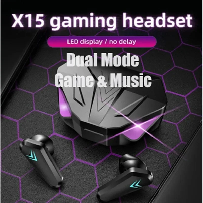 Gaming Accessories Monitor - Yeni X15 TWS kulaklık Bluetooth kablosuz