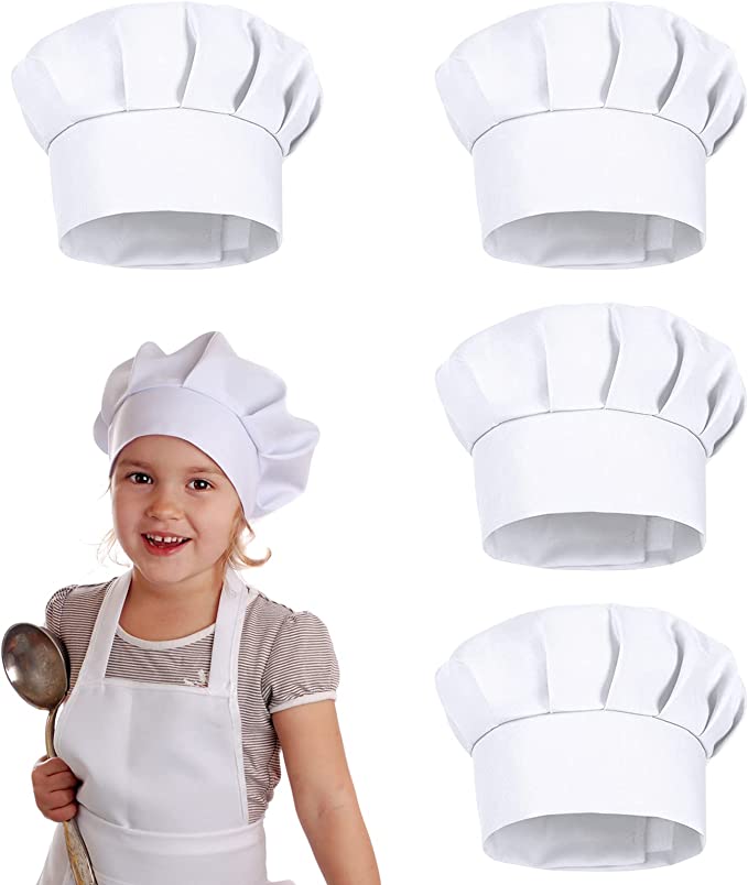 Gaming Kitchen Accessories - 4 Adet Beyaz Parti Şapkası Kostüm