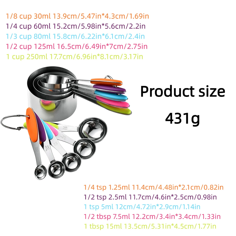 5/10 adet paslanmaz çelik ölçü - Gaming Kitchen Accessories incelemesi ve fiyatı