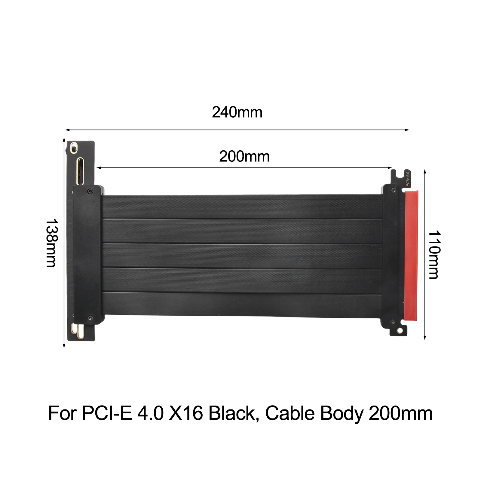 PCIe 4.0 X16 Riser Kablosu 20c - Pcie Extension Cable incelemesi ve fiyatı
