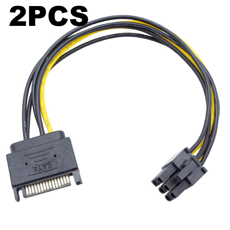 2 adet çift SATA 15pin 8 pin(6 - Pcie Extension Cable incelemesi ve fiyatı