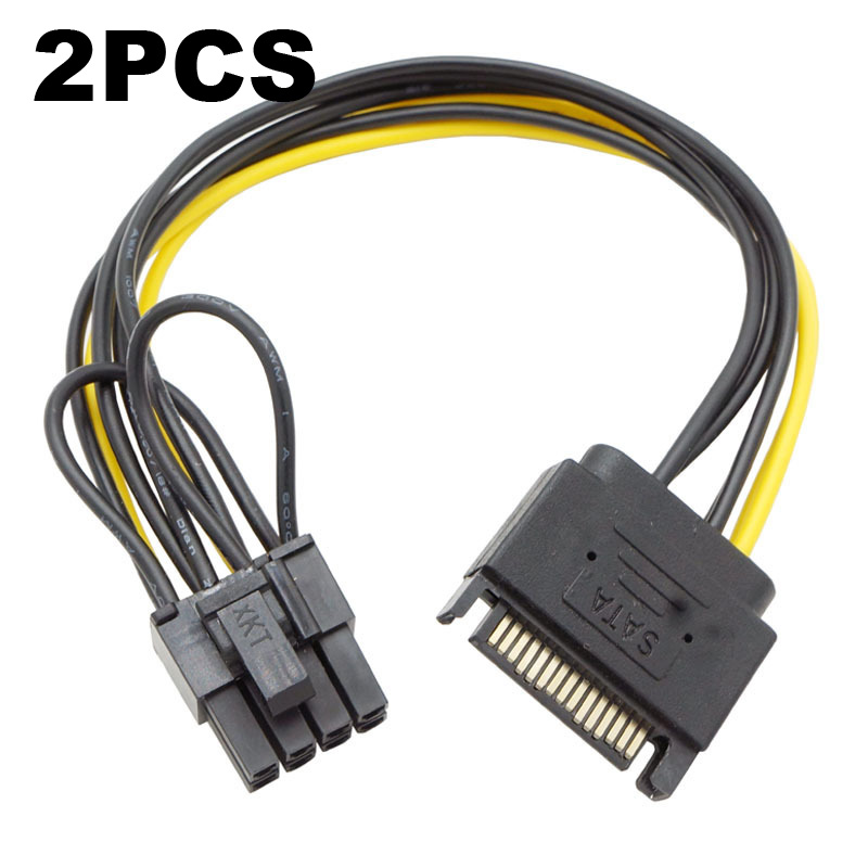 2 adet çift SATA 15pin 8 pin(6 - Pcie Extension Cable incelemesi ve fiyatı