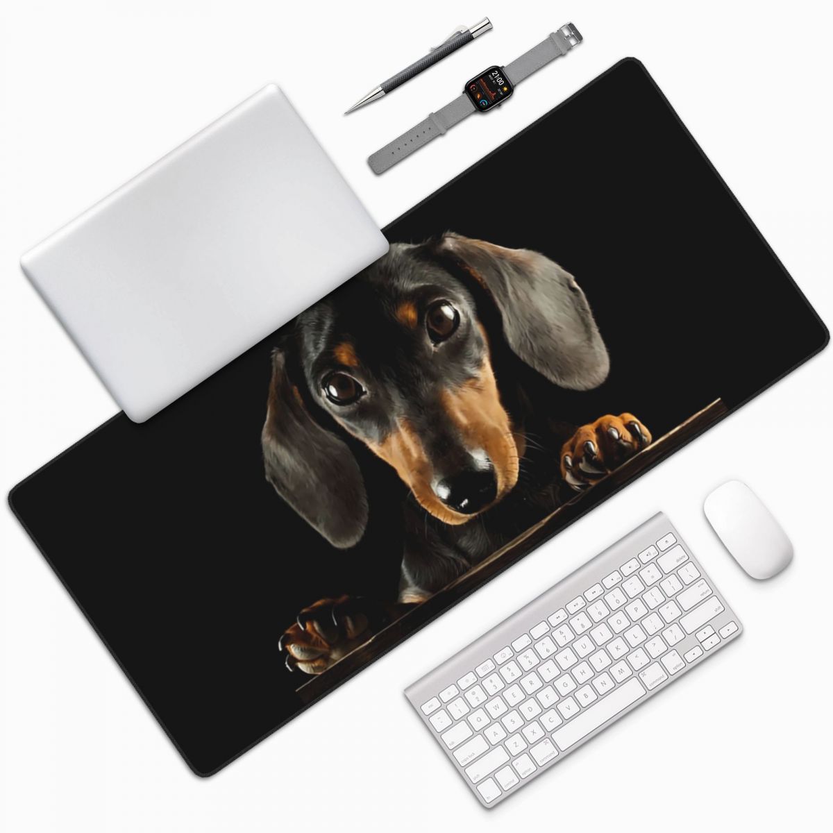 Büyük Mouse Pad Siyah Dachshun - Gaming Accessories Photo incelemesi ve fiyatı