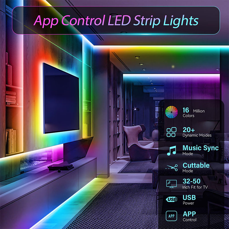 USB RGB LED Şerit Işık SMD3535 - Gaming Accessories For Bedroom incelemesi ve fiyatı