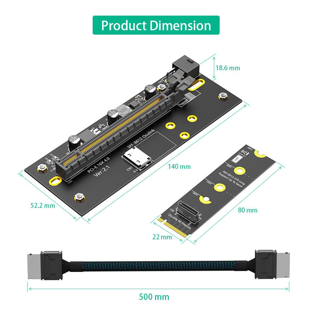 Yeni M.2 M-Key 2242/2260/2280  - Pcie Extension Cable incelemesi ve fiyatı