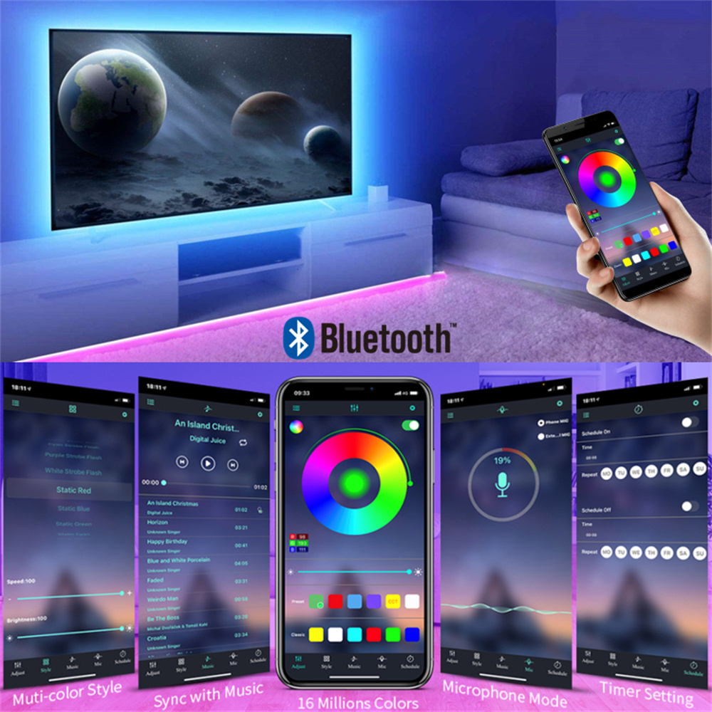 RGB 5050 LED Şerit Işıklar Uyg - Gaming Accessories For Bedroom incelemesi ve fiyatı
