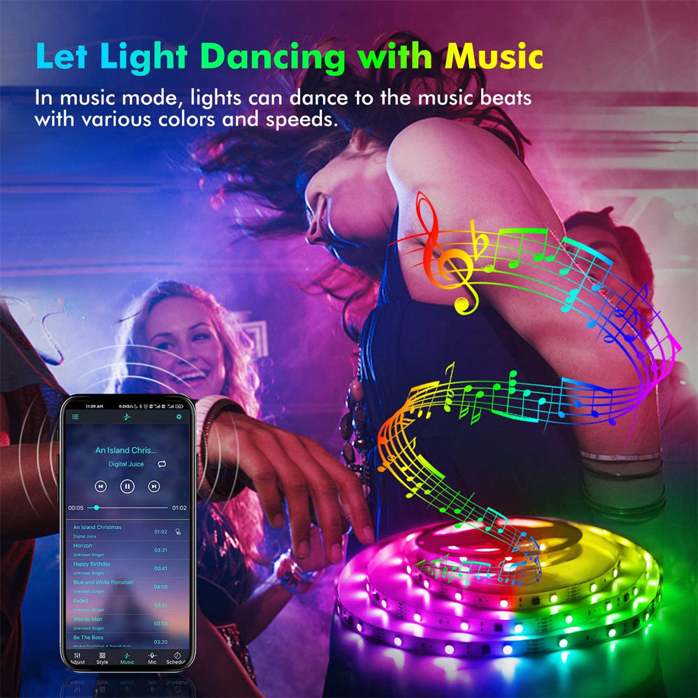 RGB 5050 LED Şerit Işıklar Uyg - Gaming Accessories For Bedroom incelemesi ve fiyatı